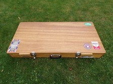 Large Electric Guitar Wooden Case Padded Inside