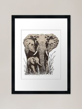 Vintage African Elephant with