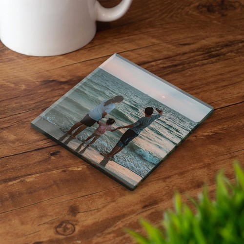 Custom photo glass coaster - custom,