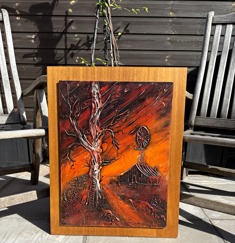 Retro australian bush scene - retro,