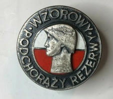 Soviet Era Polish army Breast Badge Army reserves 32 mm 