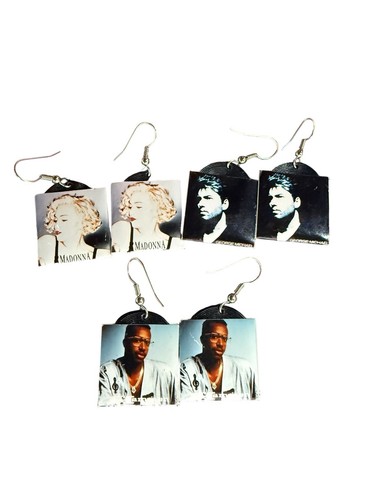 Earrings 1990 vinyl express - earrings,