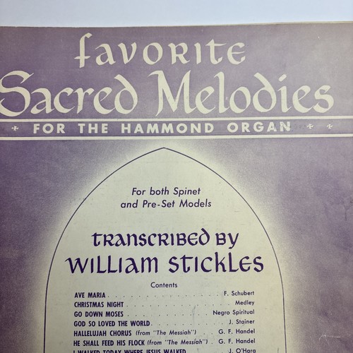 Favorite sacred melodies - sacred,