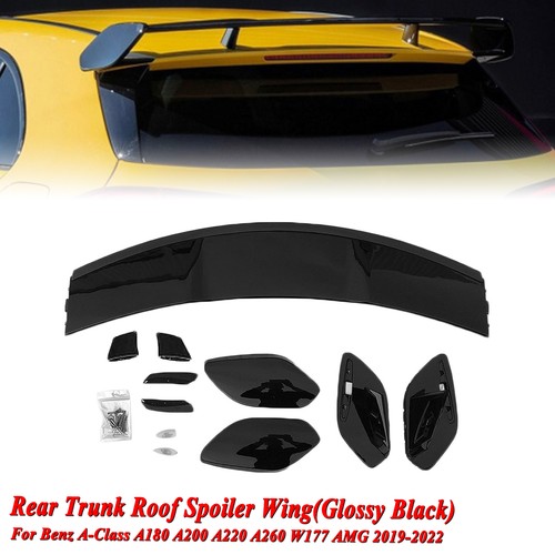Black rear spoiler for a180 - rear,