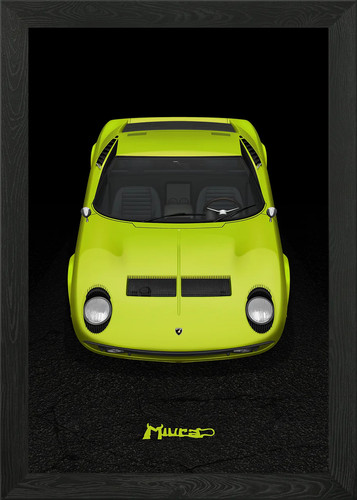 Lamborghini miura framed wall - miura,