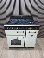 LEISURE BY RANGEMASTER CLASSIC 90 DUAL FUEL ⚡️?RANGE COOKER IN CREAM AND BRASS 