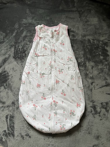 Baby sleeping bag with flowers - sleeping,