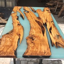 Maple Wood Epoxy Resin Dining