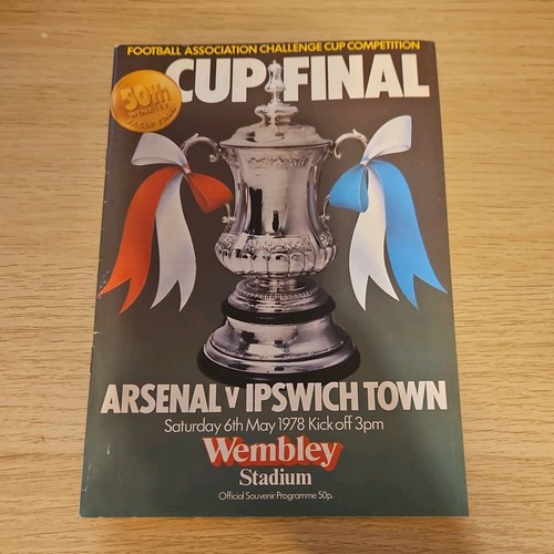Cup final programme aresnal - fa,