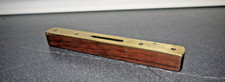 Vintage hardwood & brass w