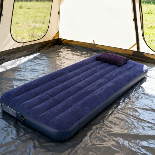 Double single flocked - single, camping