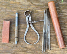 A Job Lot of Engineers Tools Calipers Needle Files Scribe etc