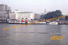 35mm Colour Slide of P.S.WAVERLEY-Paddle Steamer-Tower Pier,London-Oct 1986