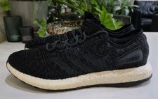 ADIDAS PUREBOOST. MENS SIZE 10 UK TRAINERS. BLACK/GREY/WHT *2017*