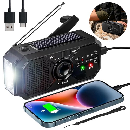 Portable wind radio solar - portable,