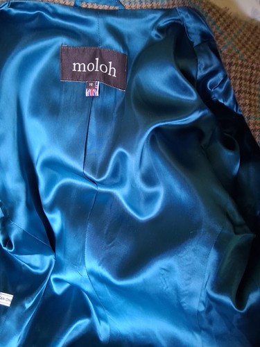 Moloh tweed jacket brown - moloh,