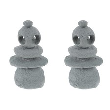  2 Pack Bonsai Landscaping Ornaments Artificial Landscape Boulders