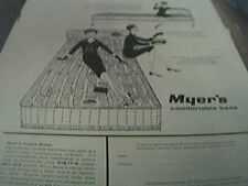 ephemera 1950s advert myer's myers comfortable beds