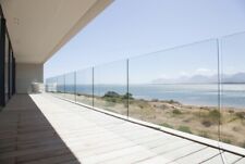 Decking Balustrade Kit 1m - Frameless Rail variable length - We Also Sell Glass
