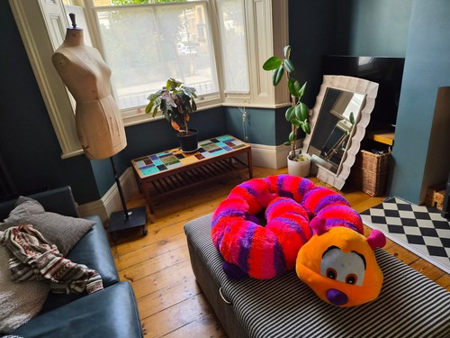 Giant caterpiller cuddling toy