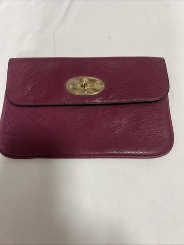 Mulberry leather purple pouch - mulberry,