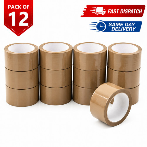 Strong brown tape parcel - brown,
