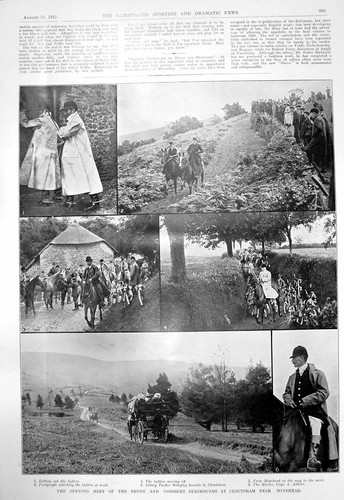 Old print devon somerset - devon,