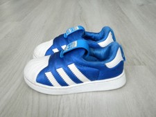 Adidas Superstar 360 Toddler Trainers Blue & White Size Infants 5.5 / 22