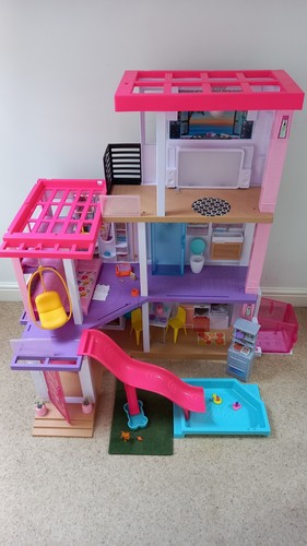Barbie dreamhouse large pink - dreamhouse, &