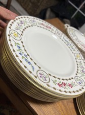 Royal Worcester ‘Trianon’ Fine Bone China Trio Rare VGC 25 Piece Set Exquisite