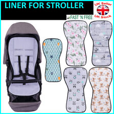 LINER FOR STROLLER Baby Pram Pushchair Buggy Liner Pad Mattress Cover 100%Cotton