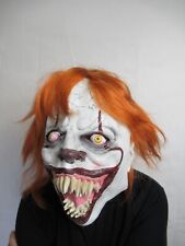 Scary Clown Latex Halloween Adult Cosplay Costume Props Pennywise IT Mask Party
