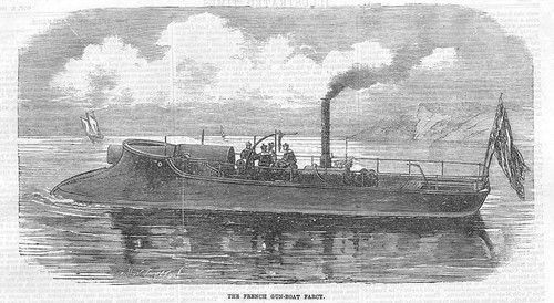Shipping the french gun boat - shipping, gun-boat