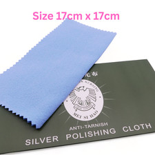 Jewellery Silver Polishing Cloth 17cm x 17cm Cleaning Cloth Anti-Tarnish Tool