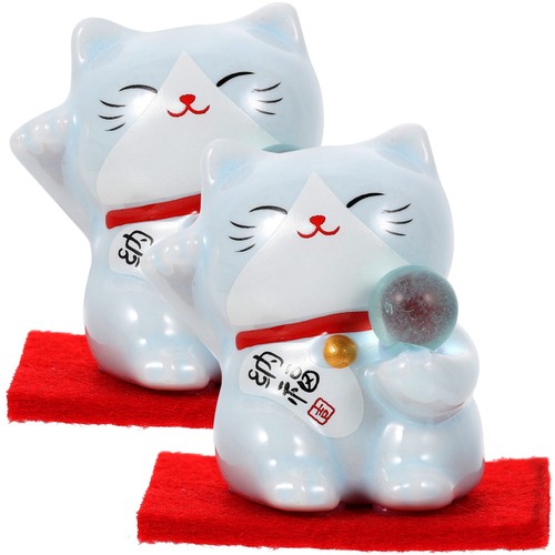 Pcs cat figurine ornament - 2,