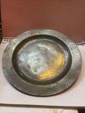 Period Pewter Plate Stamped