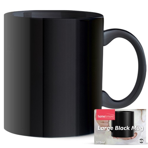 Extra large big mug black - large,