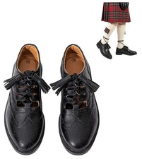 Mens Ghillie Brogues Leather