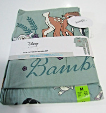 PRIMARK DISNEY BAMBI  PYJAMAS SUMMER PJS NIGHTWEAR TEE SHIRT TOP BOTTOMS MED