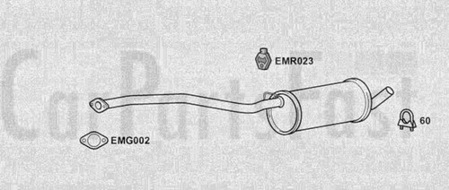 Exfd3255 exhaust middle box - exfd3255,