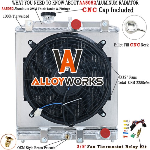Rows radiator shroud fan - rows,