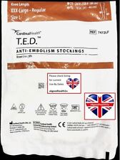 Cardinal Health TED Anti-embolism Stockings DVT Sock KNEE LENGTH XXXL R L 7472LF