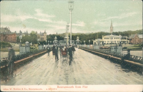 Bournemouth from pier - bournemouth;,