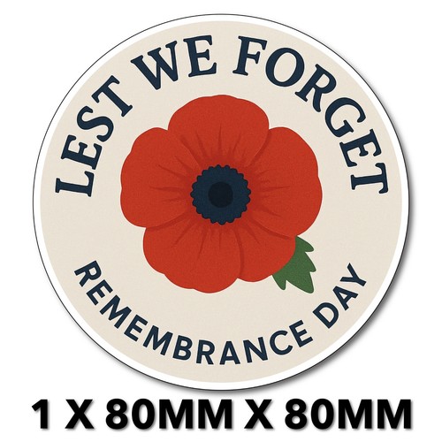Lest forget red - we, poppy