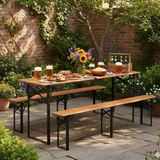 6ft folding wooden table - folding,