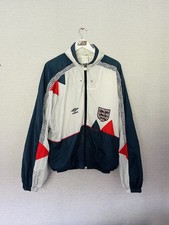 England Shell Suit Jacket Italia 90 Original Jersey Top Umbro Medium Umbro