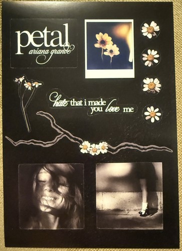 Ariana grande petal sticker - grande,
