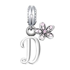 LETTER D NAME INITIAL PINK