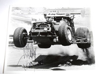 Very Rare! Mickey Thompson Autographed Black & White Photo 8 x 10 Off Road