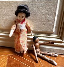 Dolls house miniature 1:12 ARTISAN kimono dolly + mannequin dolly
